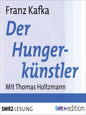 cover image of Der Hungerkünstler